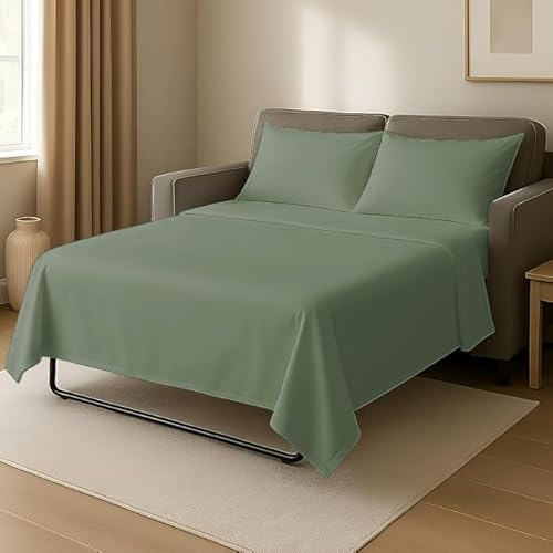 4-Piece Egyptian Cotton Queen XL Sheet Set, Sage