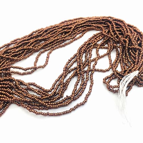 Seed Beads 2 mm Preciosa Ornela Czech 9000 Pieces CZ Glass Beads 11/0 24 on Multiple Strands (Metallic Copper) - Image 3
