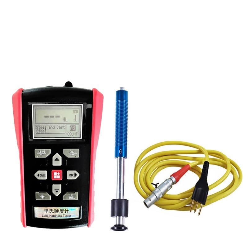 Hardness Tester, 7-in-1 Original Metal Meters Metal Hardness Tester Portable Durometer Portatil Metal Pipe Steel Plate Mould Surface Hardness HRC(G-Type Dvice-A)