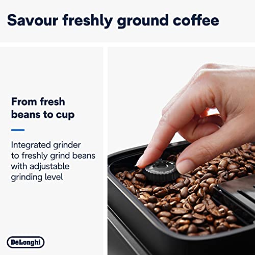 De'Longhi Magnifica Evo, Bean to Cup Coffee and Cappuccino Maker, 1450 watts, 250g bean container, 1.8L water container, ECAM292.81.B, Plastic, Black - Image 4