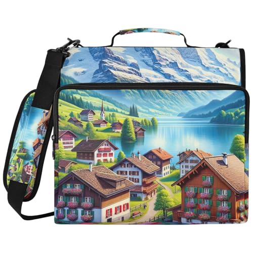 Village Switzerland �o�C���_�[�o�b�O�I�[�K�i�C�U�[ �w�Z��E��p �����|���G�X�e�� �m�[�g�p�\�R���X���[�u 3�����O�t�@�C���z���_�[