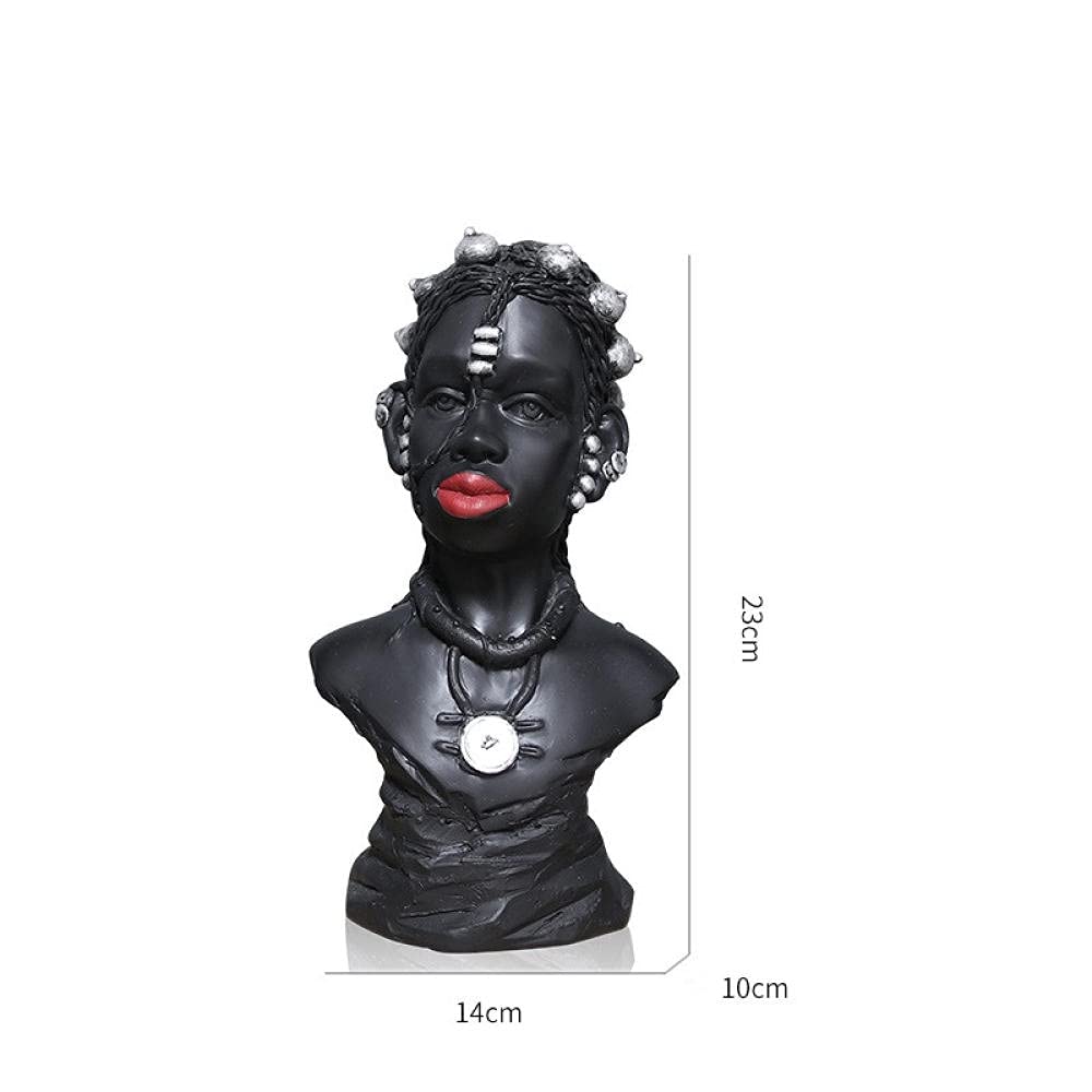 Figurilla Personajes Figuras Gente Negra Escultura Resina Artesanía