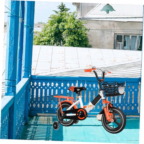 2 pares de ruedas de entrenamiento para bicicleta con protectores laterales, estabilizadores resistentes y silenciosos para soporte de equilibrio, ruedas auxiliares resistentes para bicicleta, realce de seguridad que brilla en la oscuridad miniatura 6