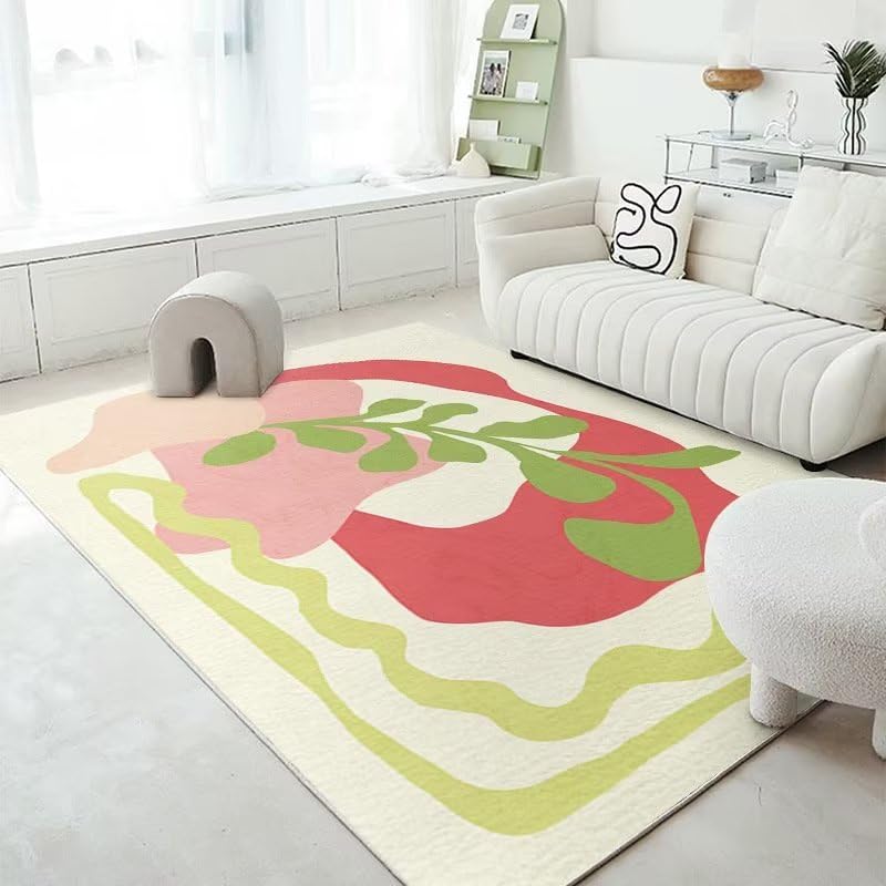 Tapis intérieur vert anti-bruit et doux parfait pour habiller le sol d'un bureau ou salon