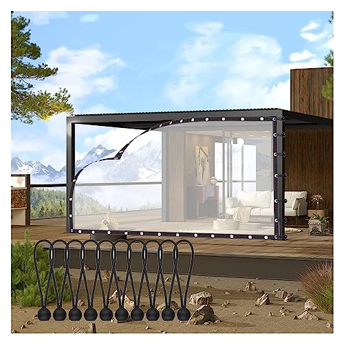 Bâche imperméable extérieure avec œillets pour protéger votre terrasse du vent - 2