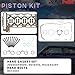 1.6 Cylinder Head Gasket Set With Piston Kit Fit For BMW Mini Cooper Clubman Paceman Salt Hatchback R55 R56 N12 N16 1.6L 2007-2016 Replace #20606049609 HS26453PT 11257566477 ES7245