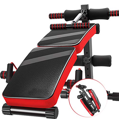 HOMRanger Multifunction Adjustable Workout Bench,Household Auxiliary Sit-up Board,Portable Foldable Weight Bench,Strength Training Bench Press D
