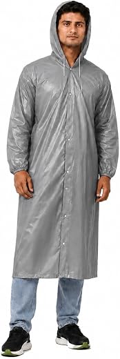 D-fix Unisex EVA Waterproof Raincoat for Men &amp; Women with Hood,JacketPant Set, Lightweight Full Body Raincoat for Bike Rid...