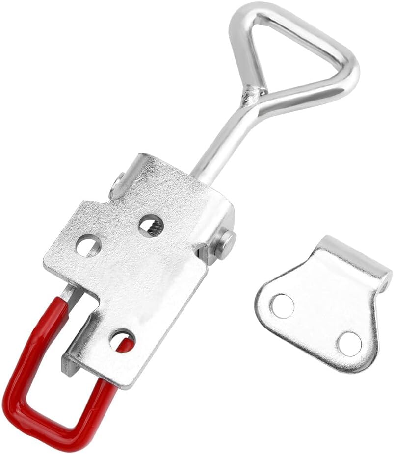subuss 6 Pack Adjustable Hinge Clips, Heavy Duty Zipper Hinge Lock Hasp