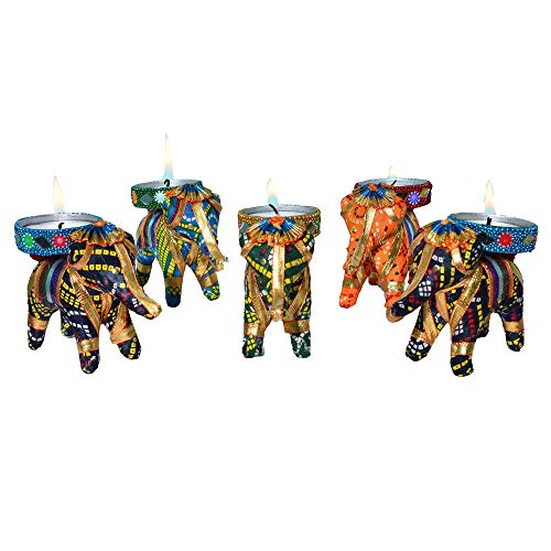 Rastogi - Velas Decorativas de Tela, diseño de Elefante