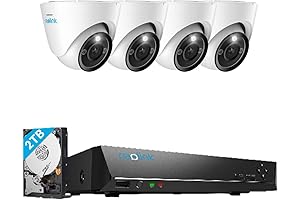 Reolink 4K PoE NVR 8 Channel Pre-Installed 2TB HDD, Video Recorder RLN8-410,...