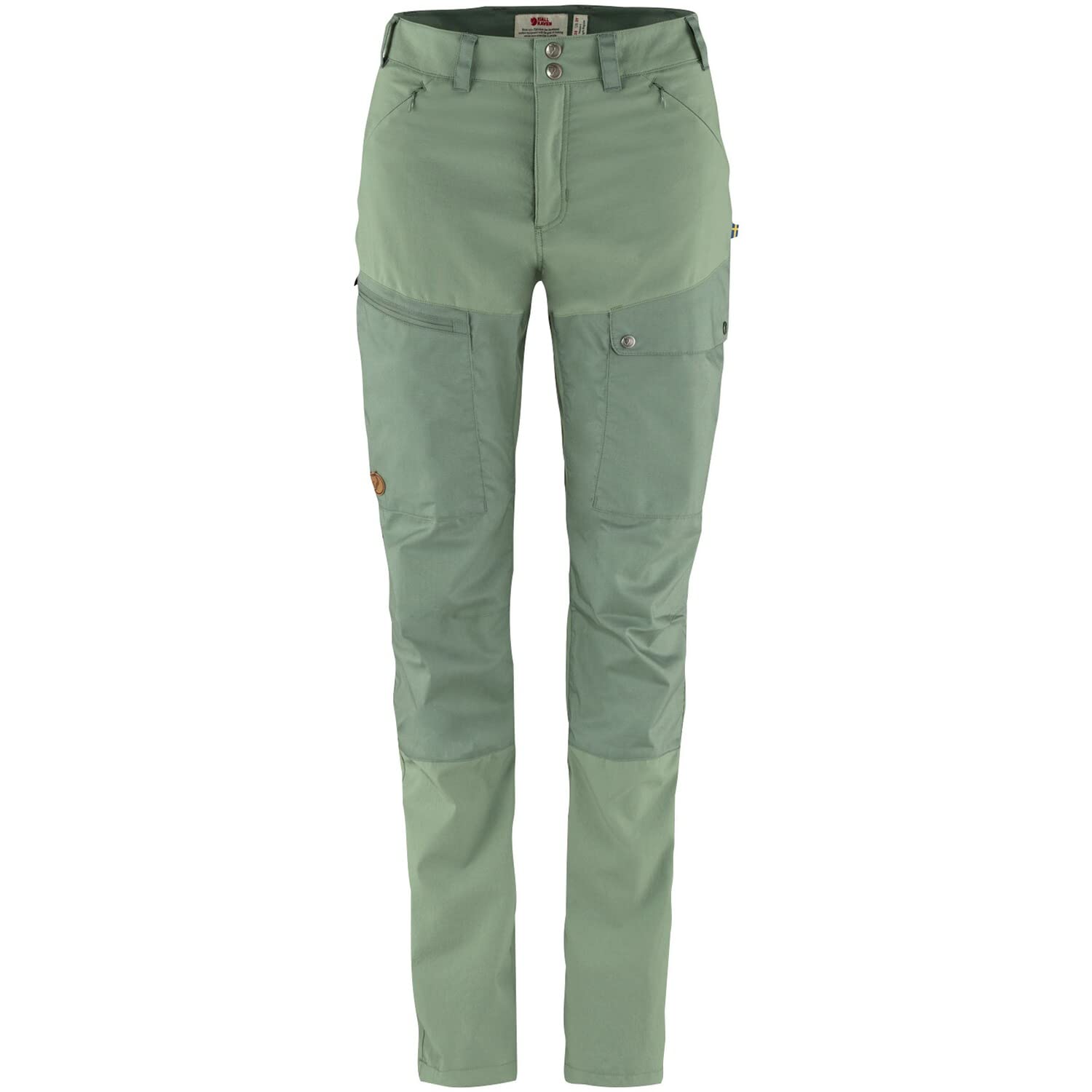 Fjallraven 89827-613-614 Abisko Midsummer TRS W Reg Pants Women's Jade Green-Patina Green Size 42