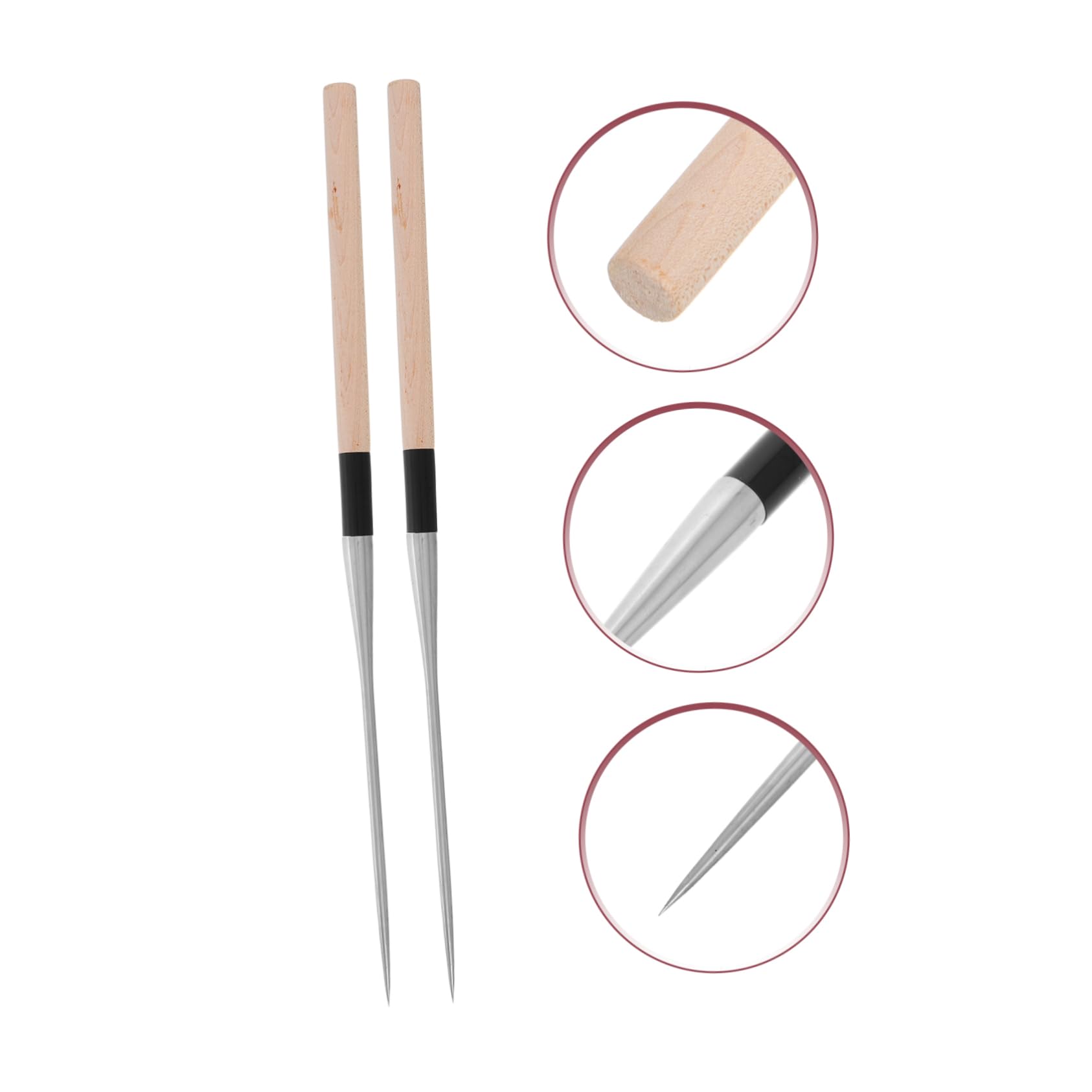 OUNONA 2piezas Palillos De Mesa Largos De Herramientas De Emplatado Palillos De Cocina