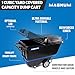 MAGNUM TOOL Tilt Truck, 1 Cu. Yd. Covered Capacity Dump Cart with Heavy Duty 12” Wheels & 5” Casters & Forklift-able Frame for Jobsites, 1250 lbs, Trash Cart with Wheels DUC100-F-03PK (3-Pack)