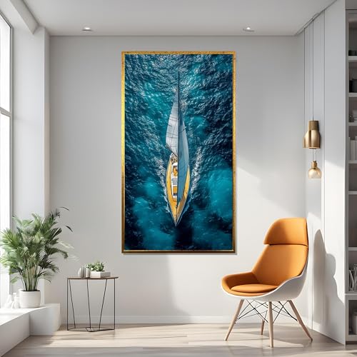 Élégante toile de voile maritime pour une décoration murale raffinée