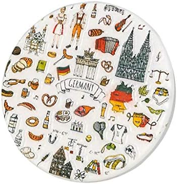 zamonji Germany 3D Handmade Resin Fridge Magnet - German Historical Buildings and Traditional Cuisine