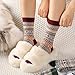 Clothirily 5 Pairs Wool Socks, Wool Socks for Women, Thick Knit Womens Sock, Warm Winter Crew Cozy Sock Gifts socks for Women
