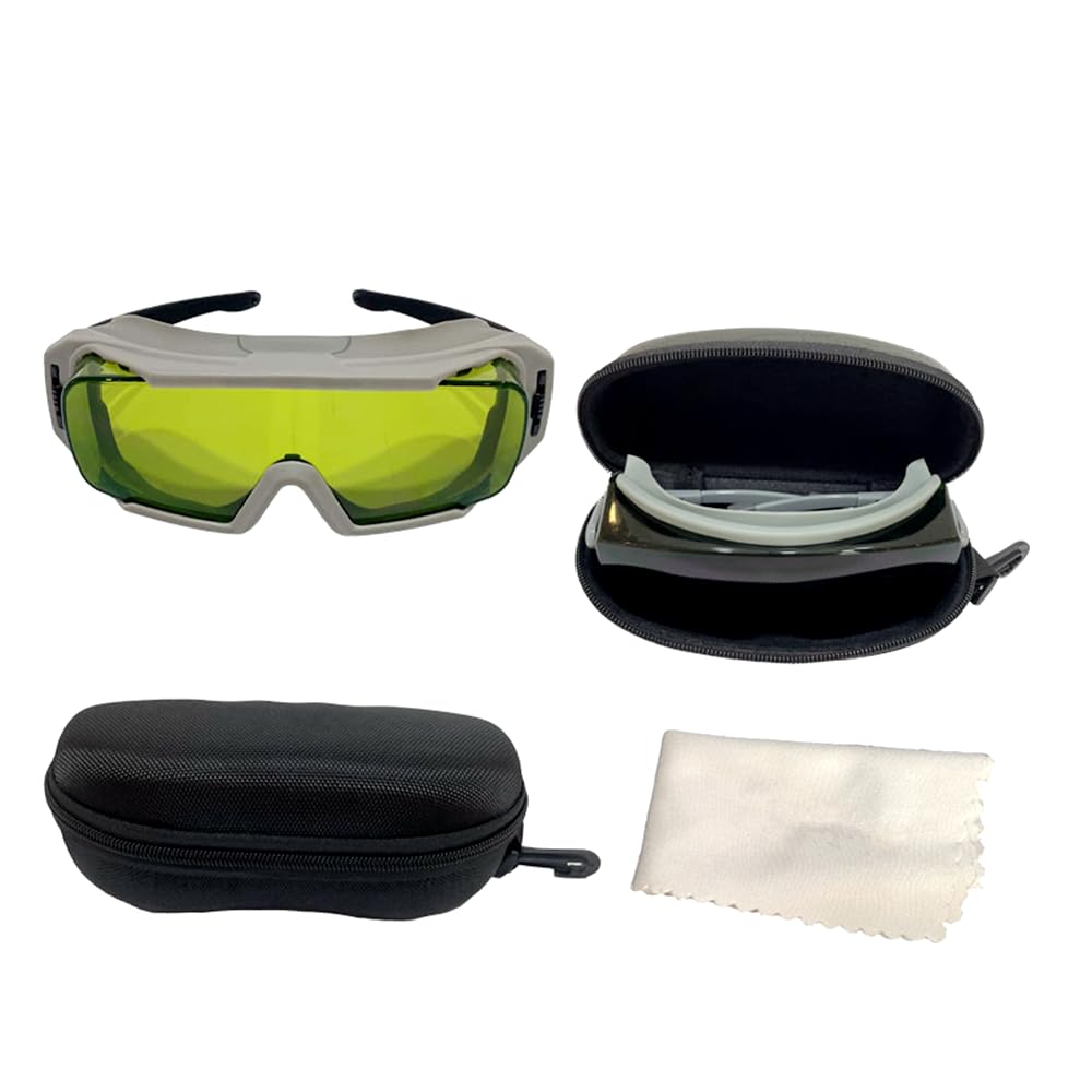 1064nm OD6 Lunettes de Protection de Sécurité Grande Absorption Laser Lunettes de Protection Laser 1-460nm et 740-1110nm