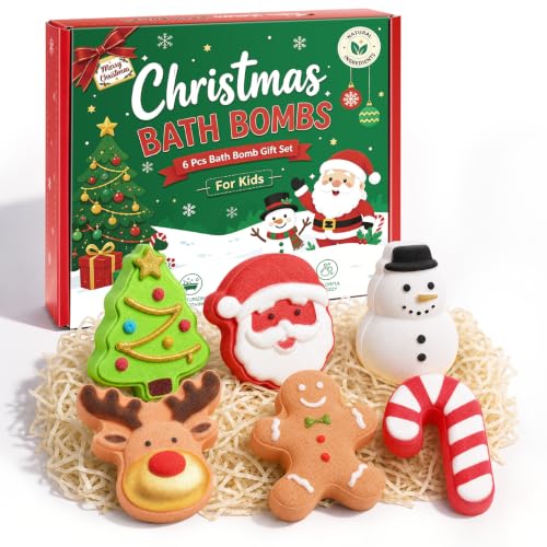 Christmas Bath Bombs, 2026 Christmas Stocking Stuffers for Women Teen Girls