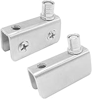 Vista 2 de Bisagra de pivote de puerta de vidrio para puertas de vidrio oscilantes libres, 1.575x0.787x0.512 in acero inoxidable (par)