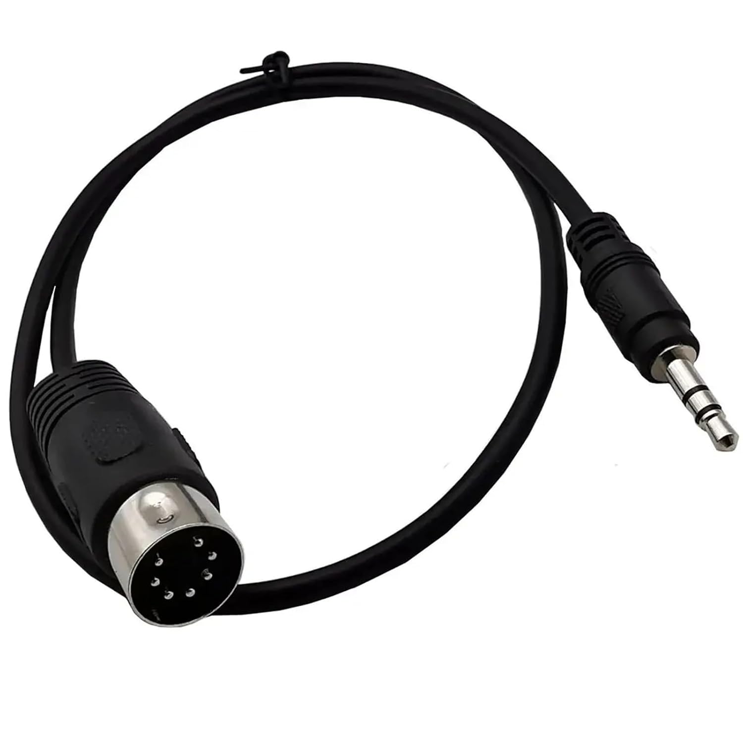 MIDI Din 7Pin Male to 3.5mm Stereo Audio Cable MIDI 7pin to 3.5 Cable 1.5m 3m for Musical Instrument Audio Equipment(1m)