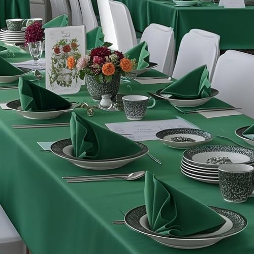 FOLINS&HOME Green Cloth Napkins Set of 20, Decorative 20x20 Inch Napkins by FOLINS&HOME - Image 6