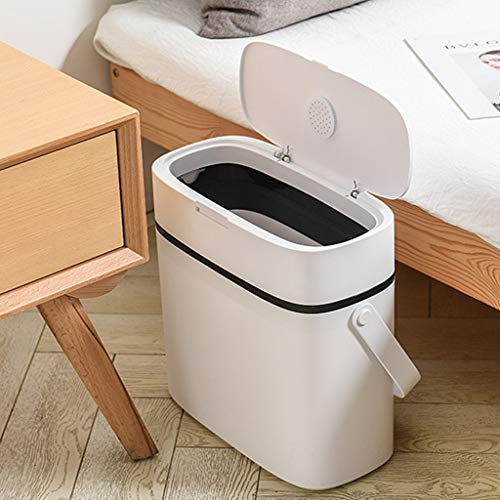 Poubelle de salle de bain à pression compacte sans poignée modèle A