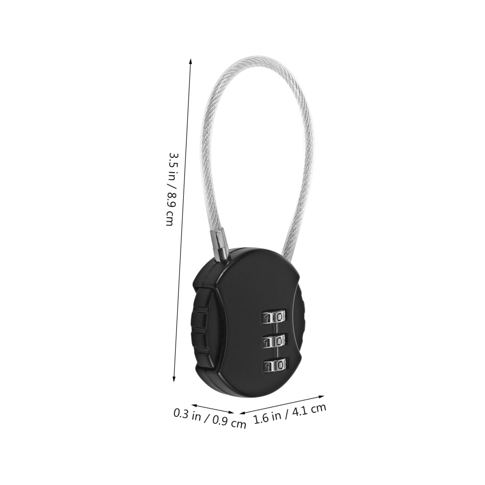 UKCOCO 50pezzi Serrature Per Bagagli Con Cavo Flessibile Da Serrature Combinazione Per Valigie Trolley e Zaini Sicurezza Elevata Facile Da Usare Varie Colorazioni Disponibili