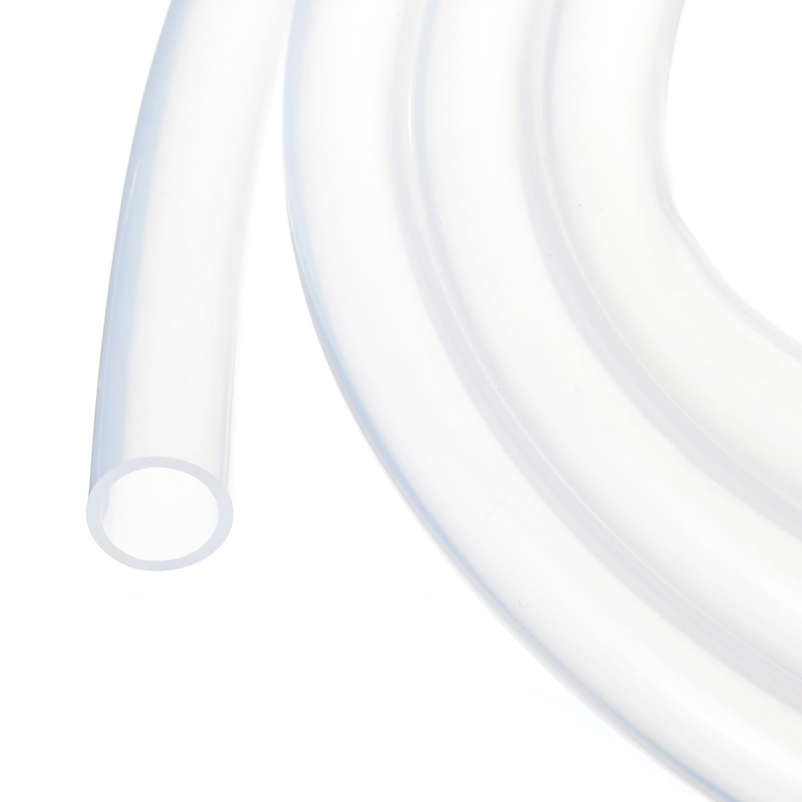 Tubi in silicone trasparente industriale da 4,9 m, diametro interno x diametro esterno 2,5 cm, tubi in puro silicone per pompe, sifonamento, drenaggio, irrigazione