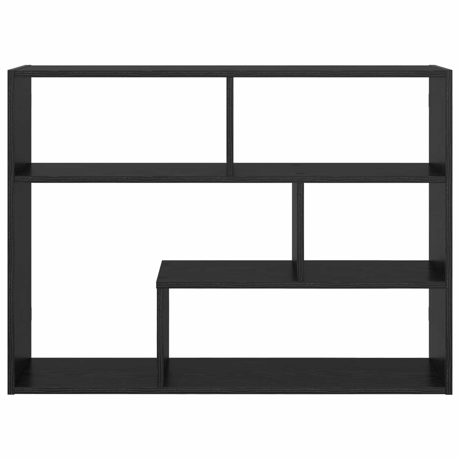 Estante de pared roble negro 95 x 20 x 69,5 cm