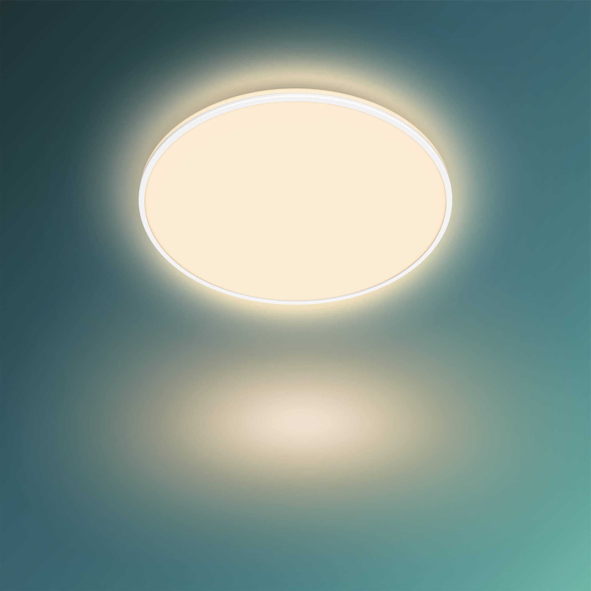 PHILIPS - Plafón Lámpara LED de techo Ozziet Negro 36W 2700K Luz Blanca cálida regulable con 3 ajustes de ambiente