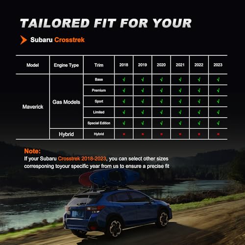 Image of IKABEVEM Seat Covers for Subaru Crosstrek 2018-2023 Custom Fit Full Set | Faux Leather comfort, Breathable, Waterproof, Airbag Compatible, upgrade seat Covers, Pet-friendly, Upgrade the interior