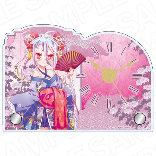 Amazon.co.jp: ノーゲーム・ノーライフ ミニアクリルクロック 白 和服