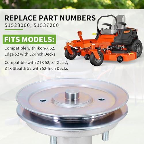 Solution vibrations tondeuse Kit broche Ariens Gravely Ikon-XD 52 et courroie de coupe