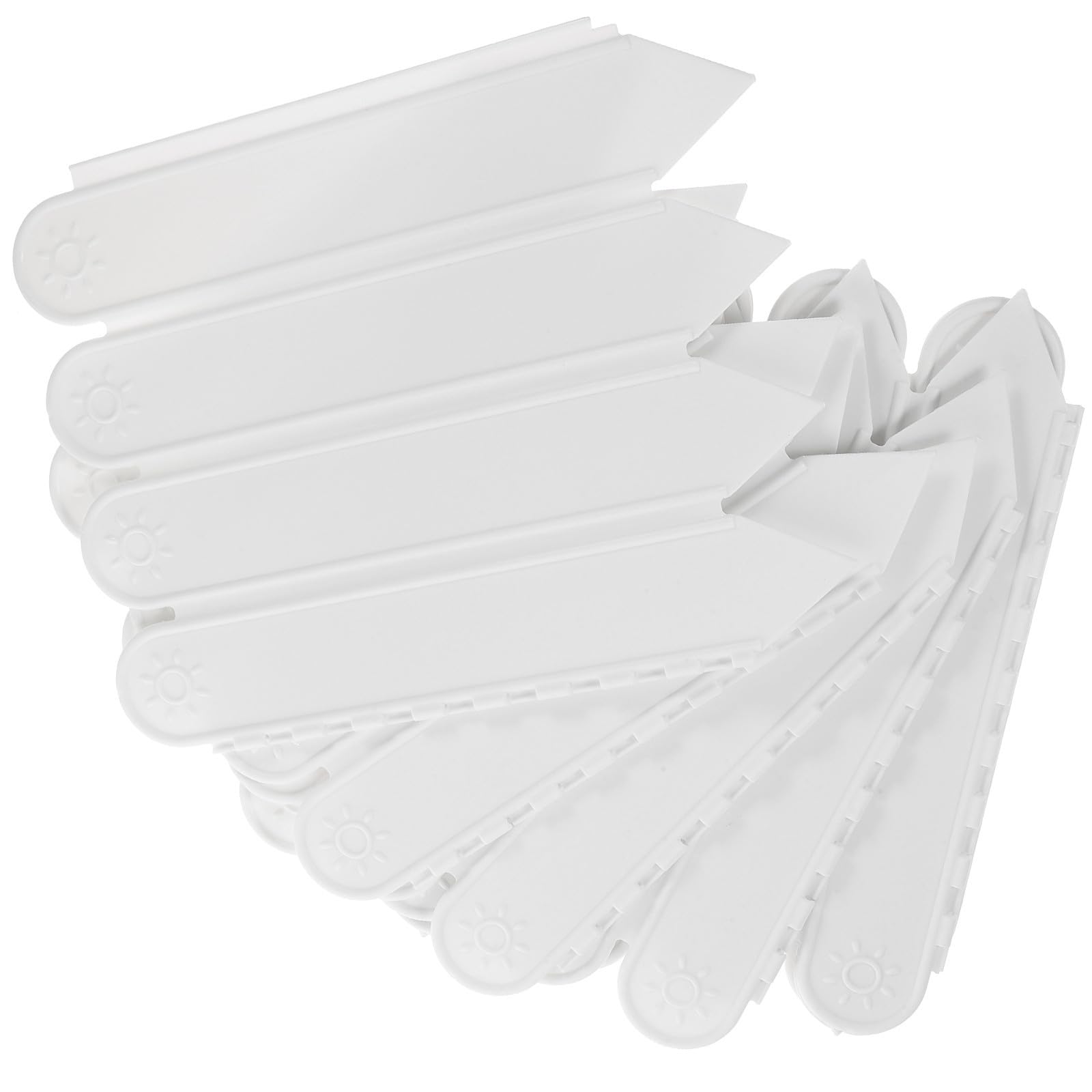 Bordure de clôture de jardin plastique blanc pour parterres à installation facile