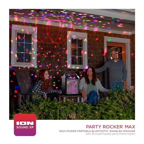 Ion PARTY ROCKER MAX 2 Audio Ion Rocker Max Portable Bluetooth Karaoke Microphone Lights And Radio For Halloween, Christmas, Nye Party-Powerful 120W Speaker thumb #8