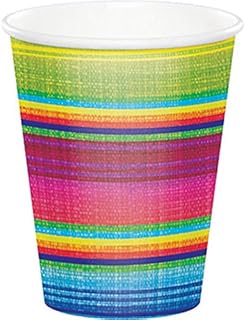 Creative Converting Balloon Agencies Serape Cups, 9 oz, Multicolor