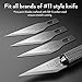 Nicpro 120 PCS Hobby Blades Set SK-5, Utility #11 Art Blades Refill Cutting Tool with Storage Case for Craft, Hobby, Scrapbooking, Stencil