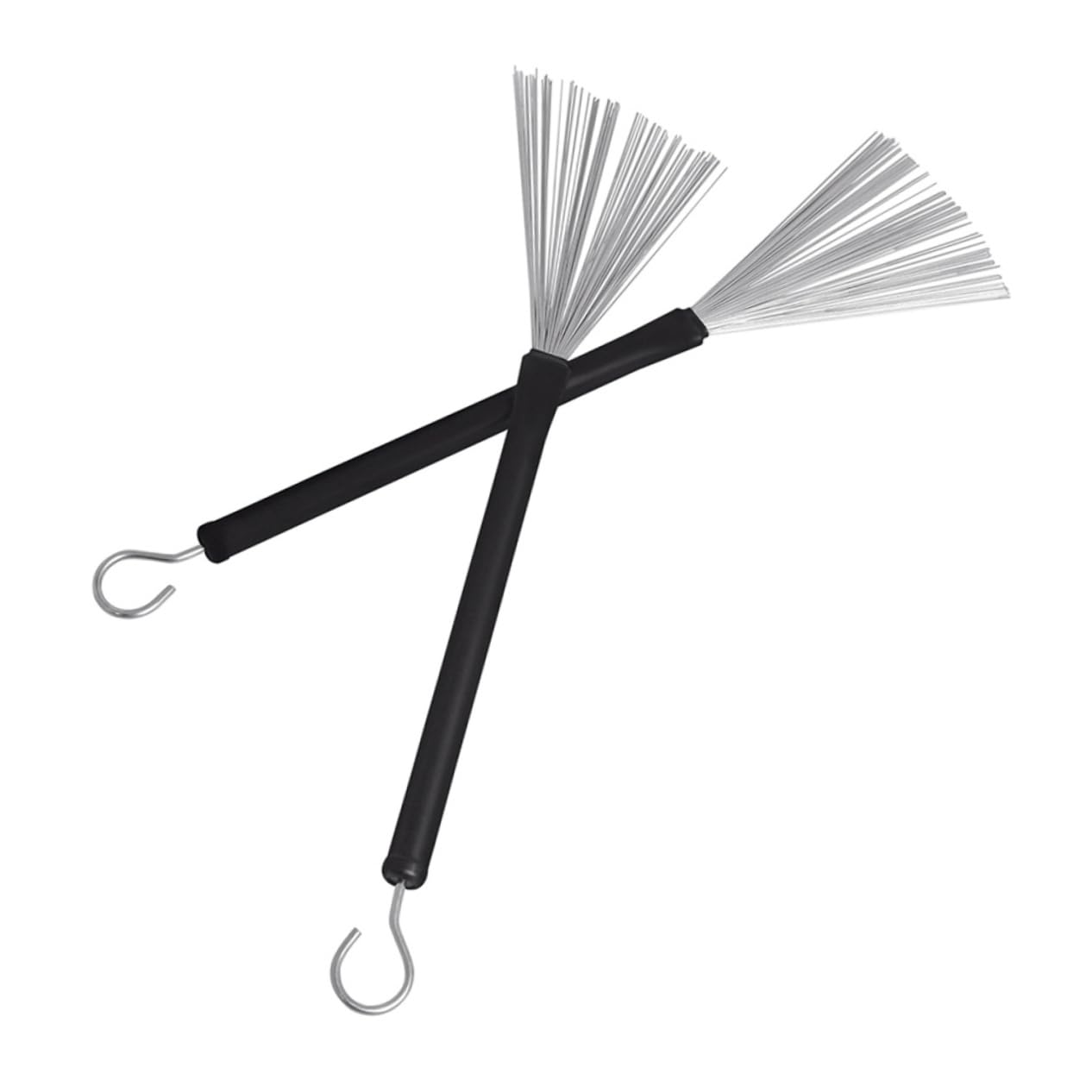 VICASKY Juego de Accesorios para Batería y Material Metálico con Cepillo de Alambre Mango Antideslizante Baquetas de Nailon y Bolsa de Almacenamiento para Músicos y Estudiantes