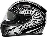  ROCC 452 Helm (Black Matt/White,M)