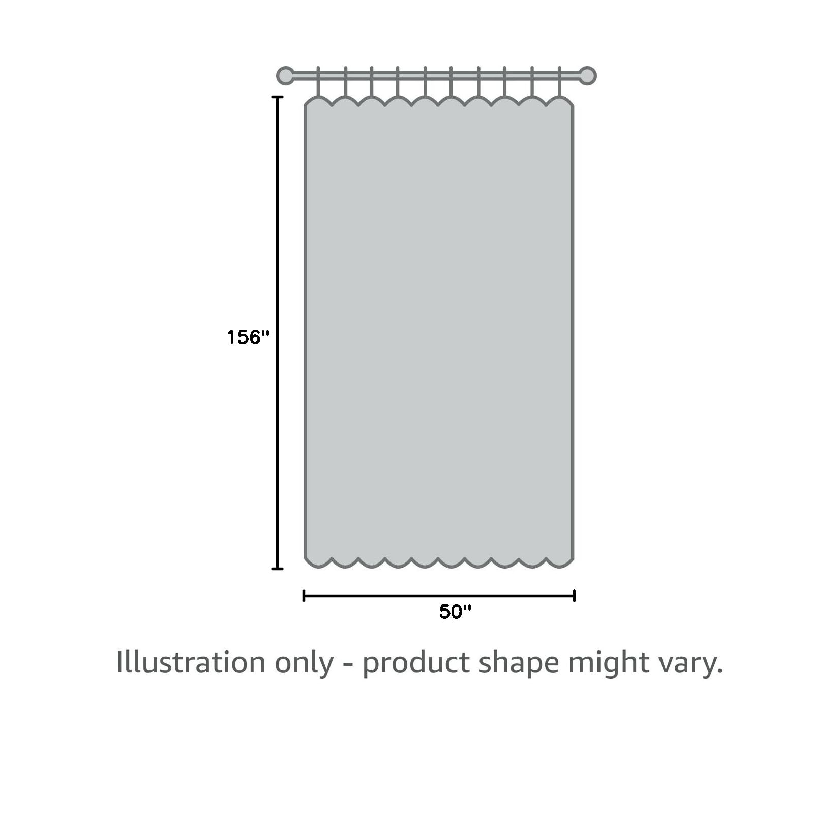 Ikiriska Blackout Extra Long Curtain. 12-24 ft Long Darkening Custom Made Drape Beige 50 Wx156 L product thumbnail 6