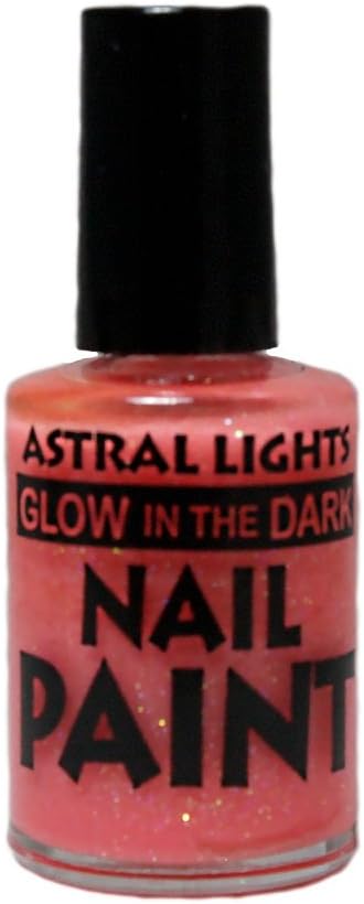 Glow in the Dark Nail Polish Astral Lights One Bottle of Pink