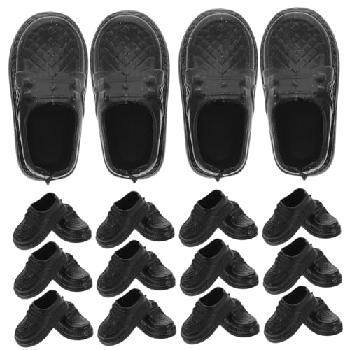 HONMEET 20 Pares De Zapatos para Muñecas, Zapatos para Vestir, Zapatos para Muñecas En Miniatura, Zapatos para Muñecas con Escoba, Zapatos Decorativos Vintage para Muñecas, Accesorios