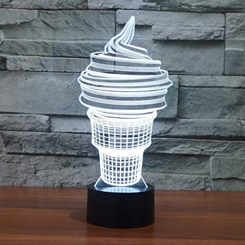 Preisvergleich Produktbild Tischlampe Eis Geschenk Nachtlicht Beleuchtung Möbel Dekoration bunte Verfärbung Wohnaccessoires