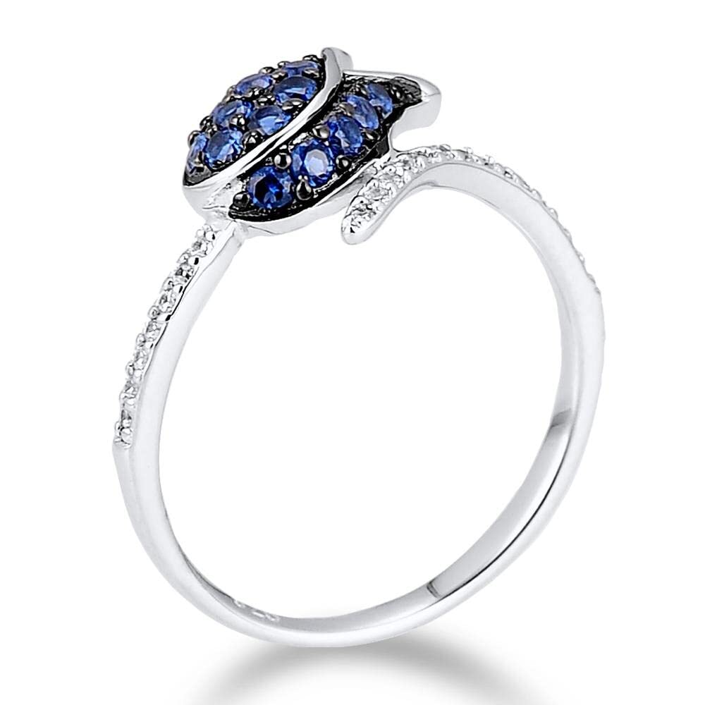 Bague fleur de tulipe bleue le cadeau romantique idéal - 6