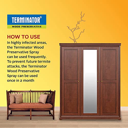 Image of Pidilite Terminator Eco-Friendly Termite Killer Refill pack (1 litre) & Pidilite Terminator Eco-Friendly Termite Killer Spray (1 Ltr)