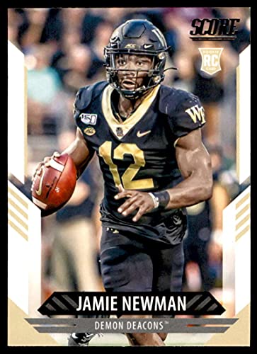 2021 Score #307 Jamie Newman Wake Forest Demon Deacons Rookie Football Card