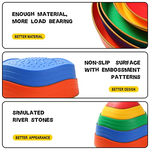 Fanboxk GHS-5PCS Non-Slip Plastic Balance Stepping Stones For Kids,Up To 220 Ibs thumb #3