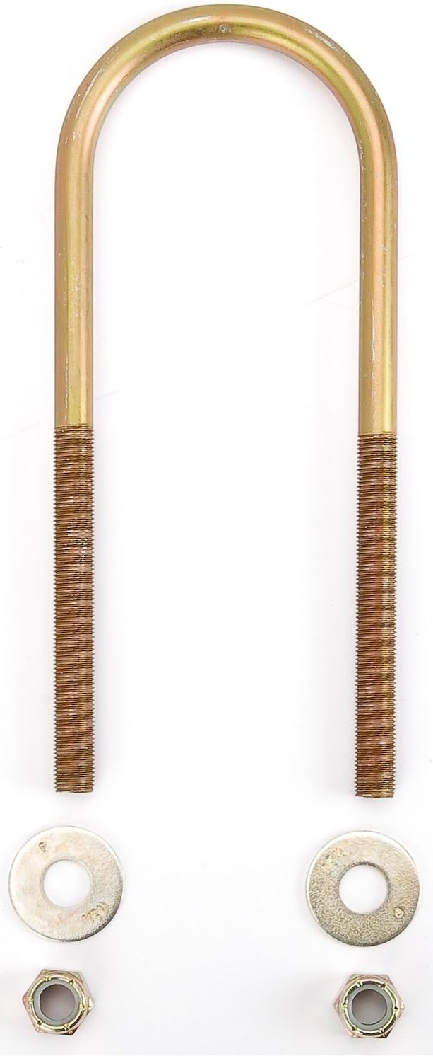 JEGS Round Axle U-Bolt Kit | 3-1/8 Inch Inside Width x 9 Inch Inside Height | Includes 1 U-Bolt, 2 Nuts, And 2 Washers