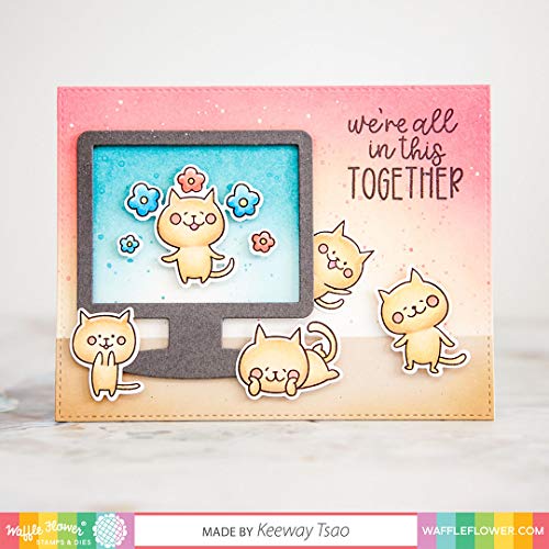 Waffle Flower Safe At Home Sentiments Stamp Set - This Set Is Full Of Heartfelt Messages Meant To Lift Up And Comfort. #TOP6